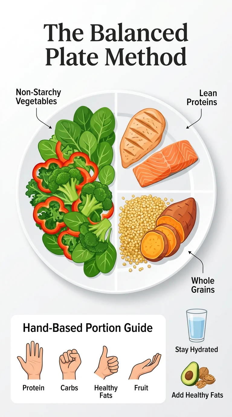 The Balanced Plate Method Infographic Nanograph